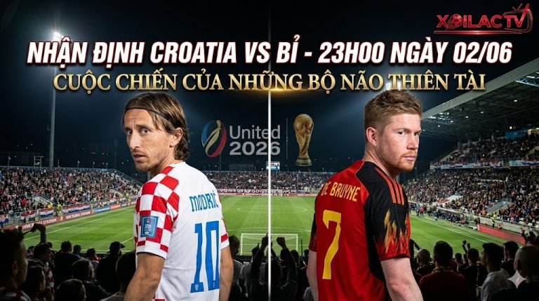 Nhận định Croatia vs Bỉ: Cuộc đối đầu giữa Luka Modric và Kevin De Bruyne trên Xoilac TV